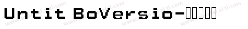 Untit BoVersio字体转换